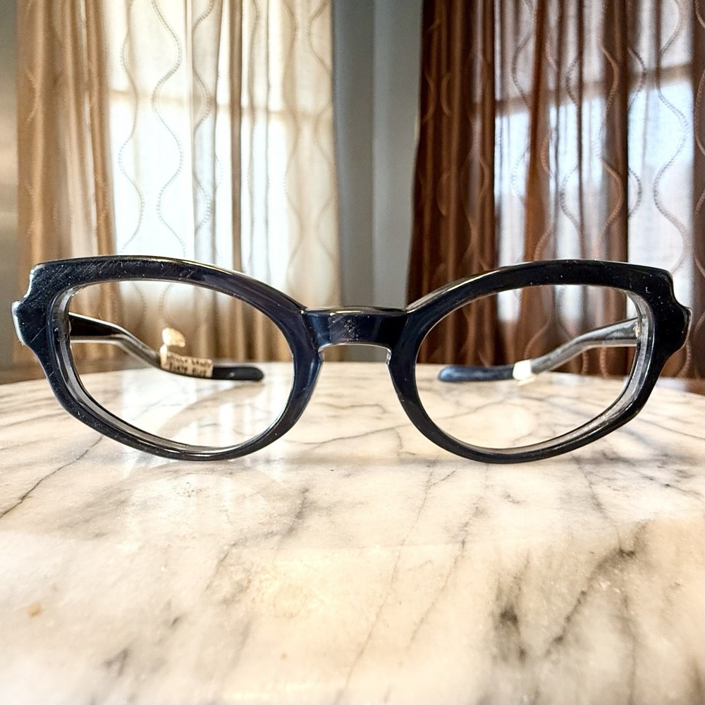 NEW! 50s VTG American Optical MCM Women Eyeglass Frames Eye Glasses Slate Blue